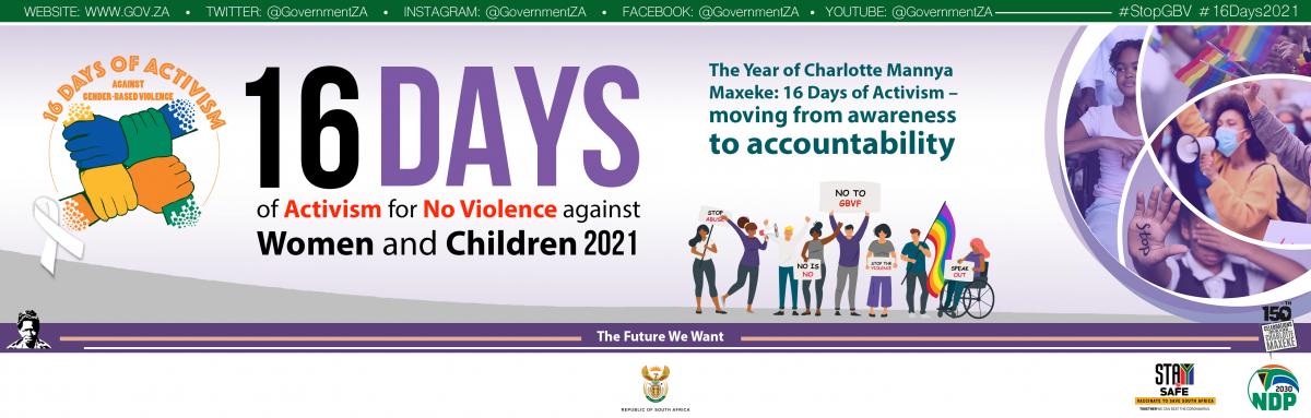 16 Days of Activism 2021 | South African Government